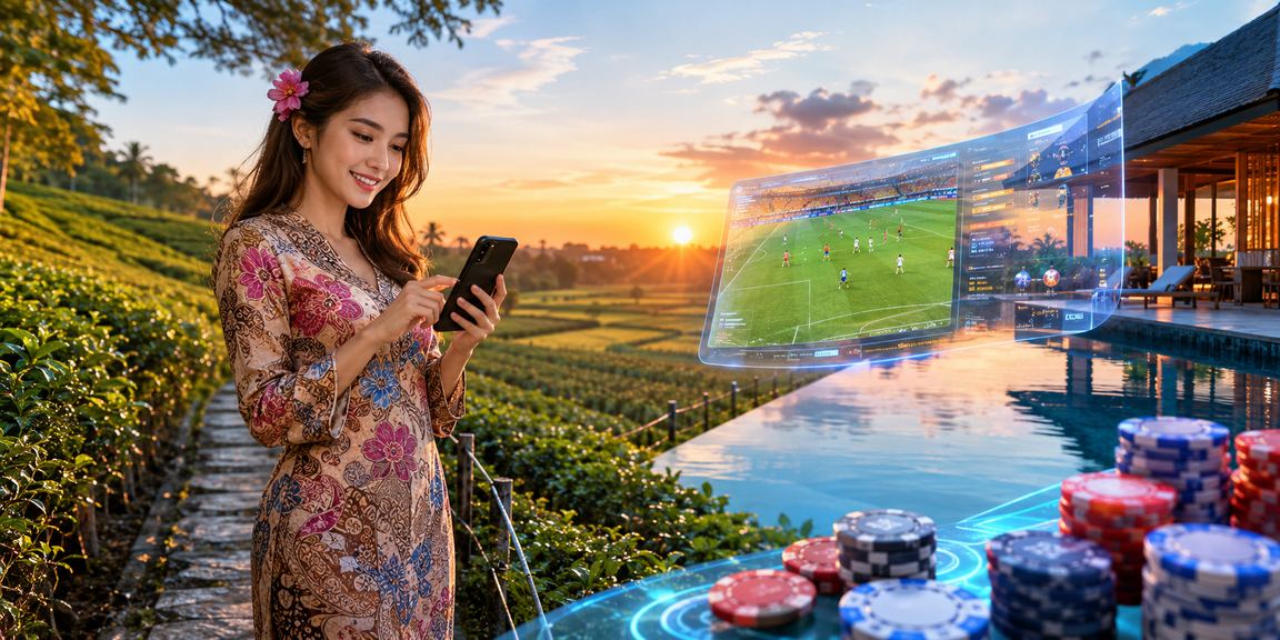 Pemain dari Kedah menggunakan telefon dengan batik untuk akses kasino dalam talian