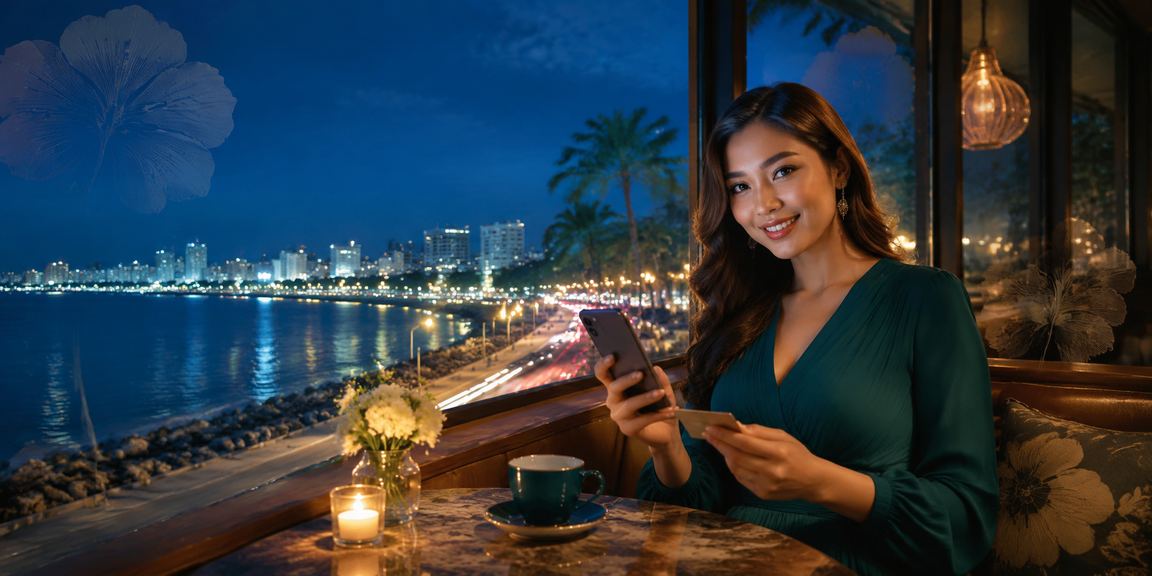 Pemain Penang membuat deposit menggunakan kaedah pembayaran tempatan Malaysia